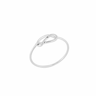 Gold Plated Knot Ring - Size 6 / 925 Sterling Silver
