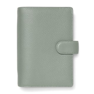 Filofax Leather Organizer Norfolk Personal - Sage mint