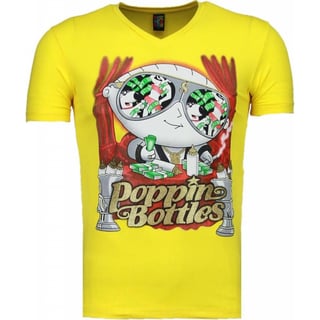 Poppin Stewie - T-Shirt - Geel