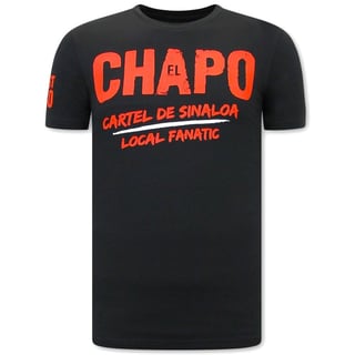 EL Chapo Heren T-Shirt - Cartel De Sinaloa - Zwart