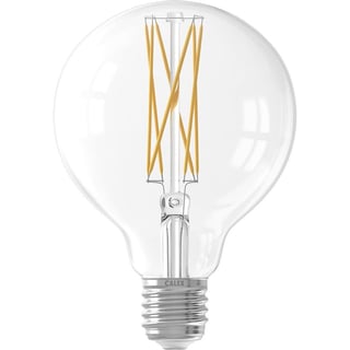 Calex Led Full Glass Longfilament Globe Lamp 220-240V 4W 350Lm E27 G80, Clear 2300K Dimmable, Energy Label A+