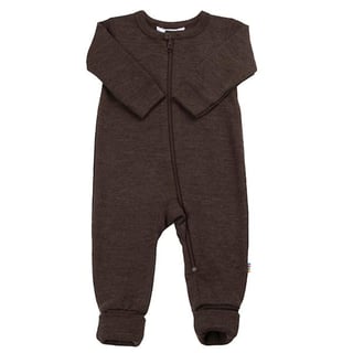 Wollen Jumpsuit Met Rits - Bruin (Joha)