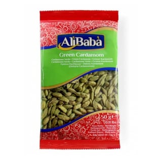 Ali Baba CARDAMOM GREEN (Elaichi) 50 Grams