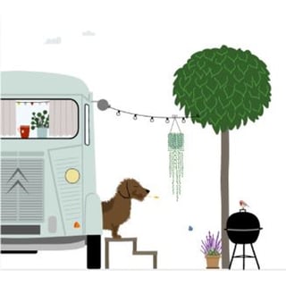 Wenskaarten - Frits - Wenskaart - Frits: Happy Camper