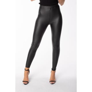 Mat vegan leather legging - Black