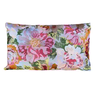 Sierkussen Bloemen Multicolor Katoen 60x35cm