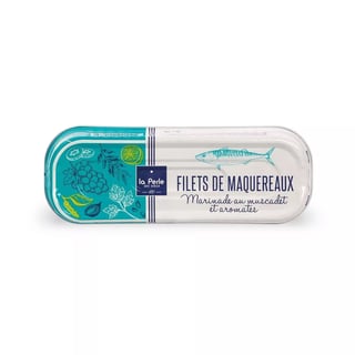 Makreelfilets gemarineerd met muscadet en kruiden