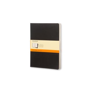 Moleskine notebook cahier x-large lined - 19 x 25cm / black