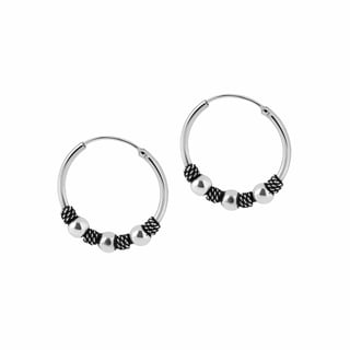 14mm Gold Plated Bali Hoops - selling Bali Hoops - Gold Plated Sterling Silver 925 (BAG52)