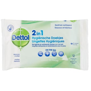 DETTOL WIPES 2IN1 12st