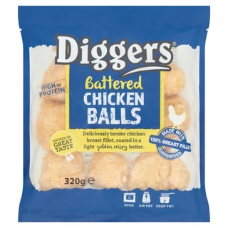 Diggers Battered Chicken Balls 320Grm