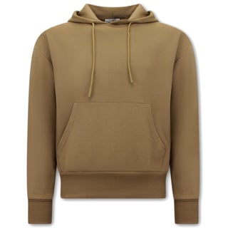 Basic Oversize Fit Hoodie - Bruin