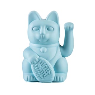 Lucky Cat Light Blue 10x15cm