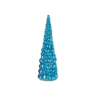 Kerstboompje Van Ballen Turquoise Blauw 7x20.5cm