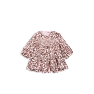 Konges Sløjd Lila Sequins Dress Grey/Rosa - Maat: 18M