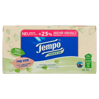Tempo Natural & Soft 4-Laags Tissues