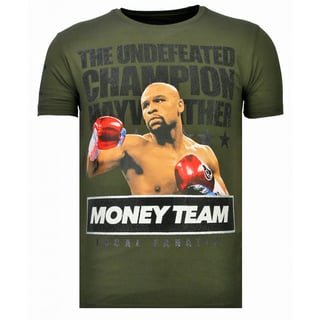 Money Team Champ - Rhinestone T-Shirt - Khaki