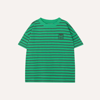 The Campamento Green Striped Kids Tshirt