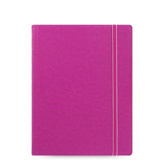 Refillable Colored Notebook A5 Lined - Fuchsia