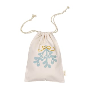 FABELAB Gift Bag, Mistletoe Embroidery 