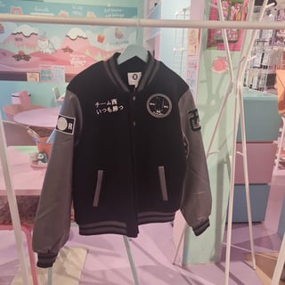 Nishi Tokyo Varsity Jacket Black/Grey
