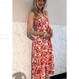 Midi skirt / dress Red Roses