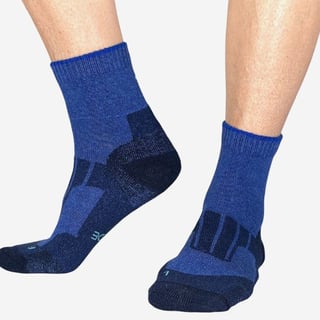 Sokken Outdoor Gerecycled - 2pack - 35-38 / Blauw