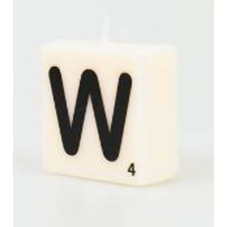 Scrabble Kaars - Alfabet: Letter W