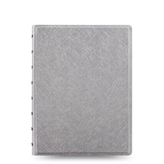 Refillable Colored Notebook A5 Lined - Metallic Silver