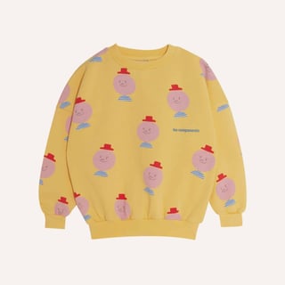 The Campamento Mr. Happy Man Allover Kids Sweatshirt