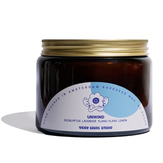 UNWIND - Rapeseed Candle Triple Wick 500ml 65 Hours