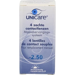 Unicare Zachte Maandlens -2.50 4st 4