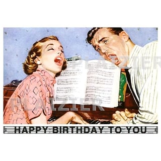 Postkaart - Verjaardagskaart - Happy Birthday to You