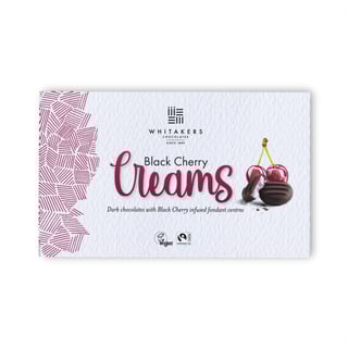 Whitakers Dark Chocolate Black Cherry Fondant Creams 150g