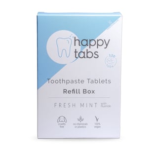 Happy Tabs Tandpasta Tabletten Fresh Mint Met Fluoride Navulling