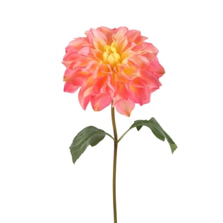 Kunstbloem Dahlia Zalm Op Steel 80cm