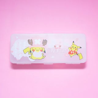 Pikachu Transparant Pencil Case - Pink
