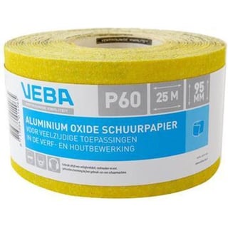 1 Meter Veba Schuurpapier Rol 95Mm Aluminium Oxide P60