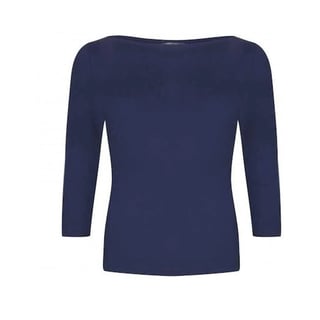 VERY CHERRY Boatneck top navy