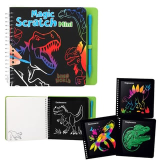Dino World Mini Magic Scratch Kleurboek