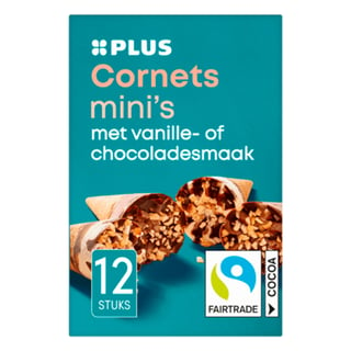 PLUS Mini Cornets Choco