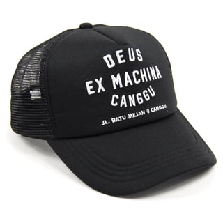 Deus Canggu Address Trucker Black Cap