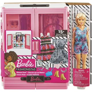 Barbie Fashionistas Ultieme Kledingkast en Pop