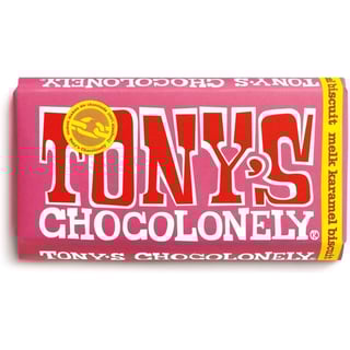 Tony's Chocolonely - Diverse Smaken - Tony Chocolonely: Kaneelbiscuit Melk 32%