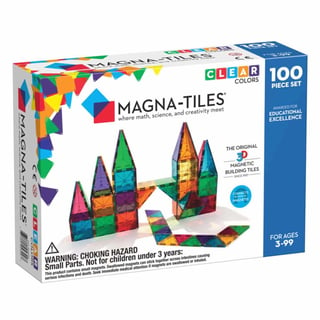 Magna-Tiles Clear Colors 100 Stuks