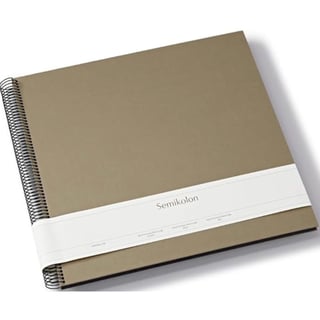 Semikolon Photo Album Spiral Economy Cream Large - Taupe