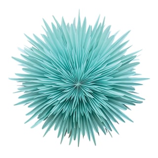 Kerstster Kristal Turquoise Papier 60cm