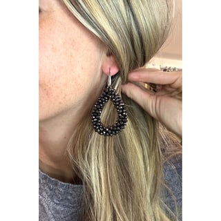 Lotti Earrings Black - Oorhanger