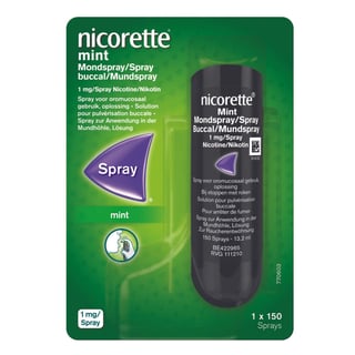 Nicorette Mondspray 1mg Mint 150 Sprays 13.2