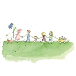 Ansichtkaart Wandeldag (Stephanie Messing)